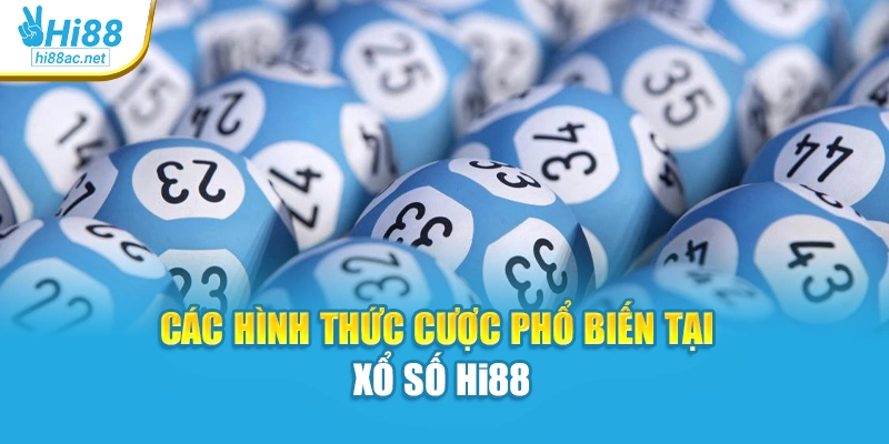 Các hình thức cược phổ biến tại xổ số Hi88